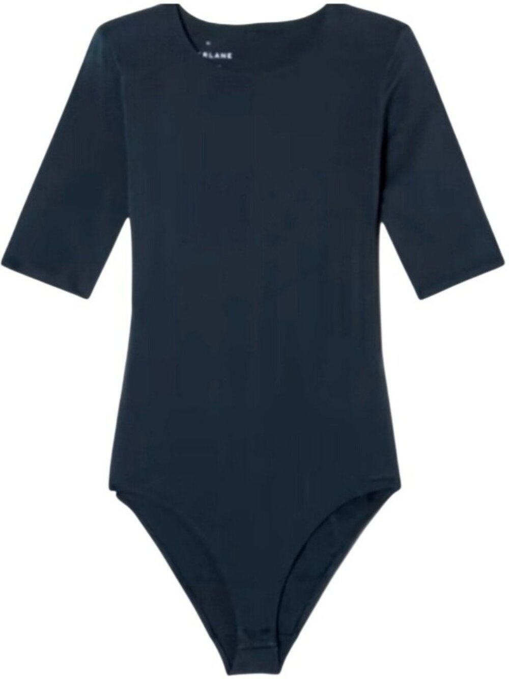 Everlane The Short Sleeve Crewneck Bodysuit New Black Small Women's Supima